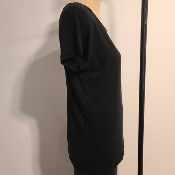 Current/Elliott black destroyed crewneck  NWT - Picture 6 of 9